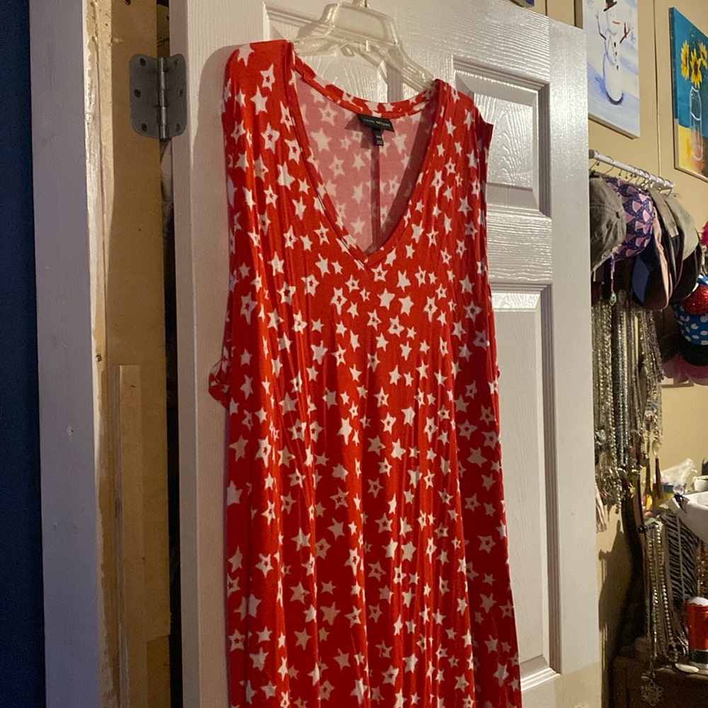 Sleeveless patriotic dress